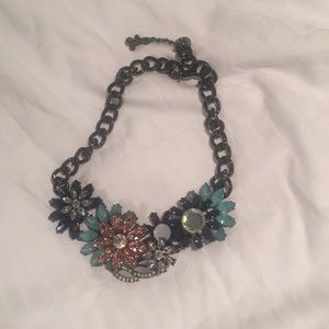 Floral costume necklace